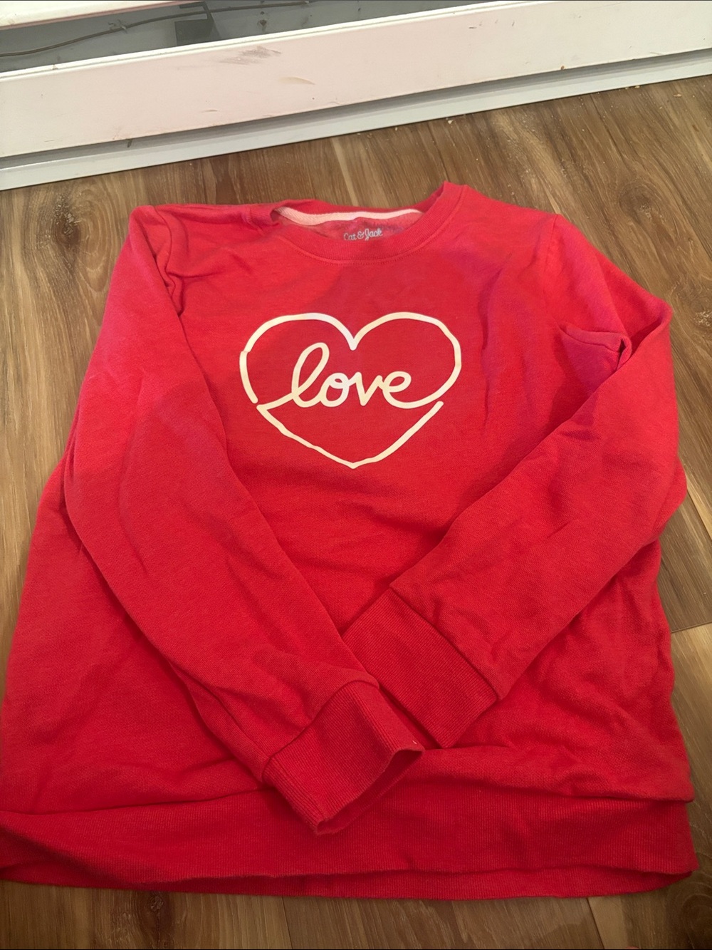 Red 'Love' Heart Graphic Sweatshirt Cat & Jack brand